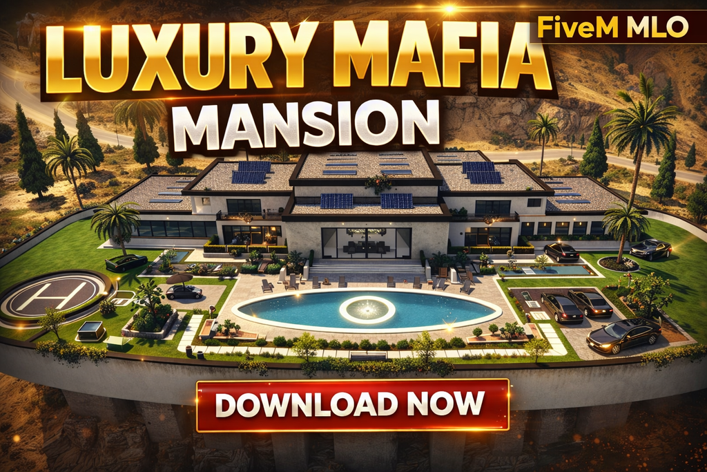 Luxury Mafia Mansion MLO | FiveM Ready | QBCore & QBox Compatible