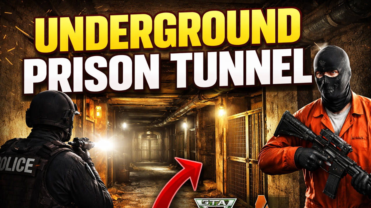 Underground Prison Tunnel MLO | FiveM Ready | QBCore & QBox Compatible